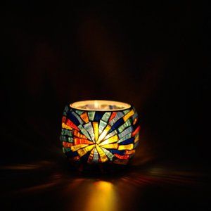 Artistic Mosaic Candle Tea Light Holder